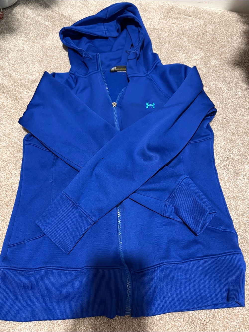 Under Armour Blue Full-Zip Hooded Jacket